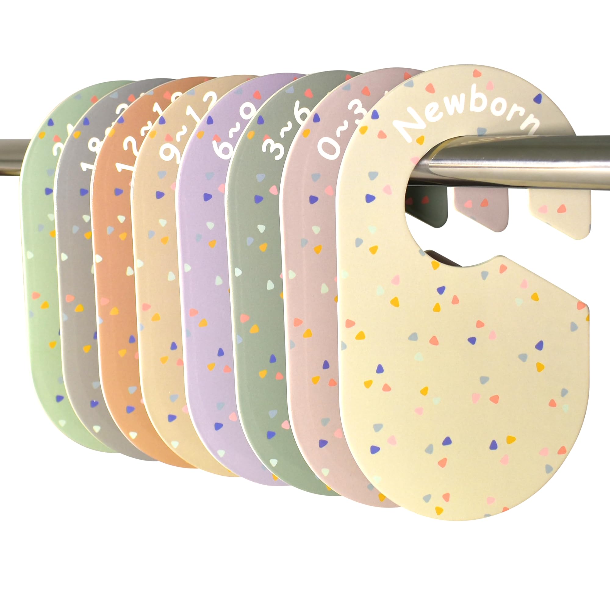 BESTOCEAN Set of 8 nursery closet dividers?baby clothes dividers for closet?baby closet organizer?baby clothes organizer?baby size closet dividers (triangle)