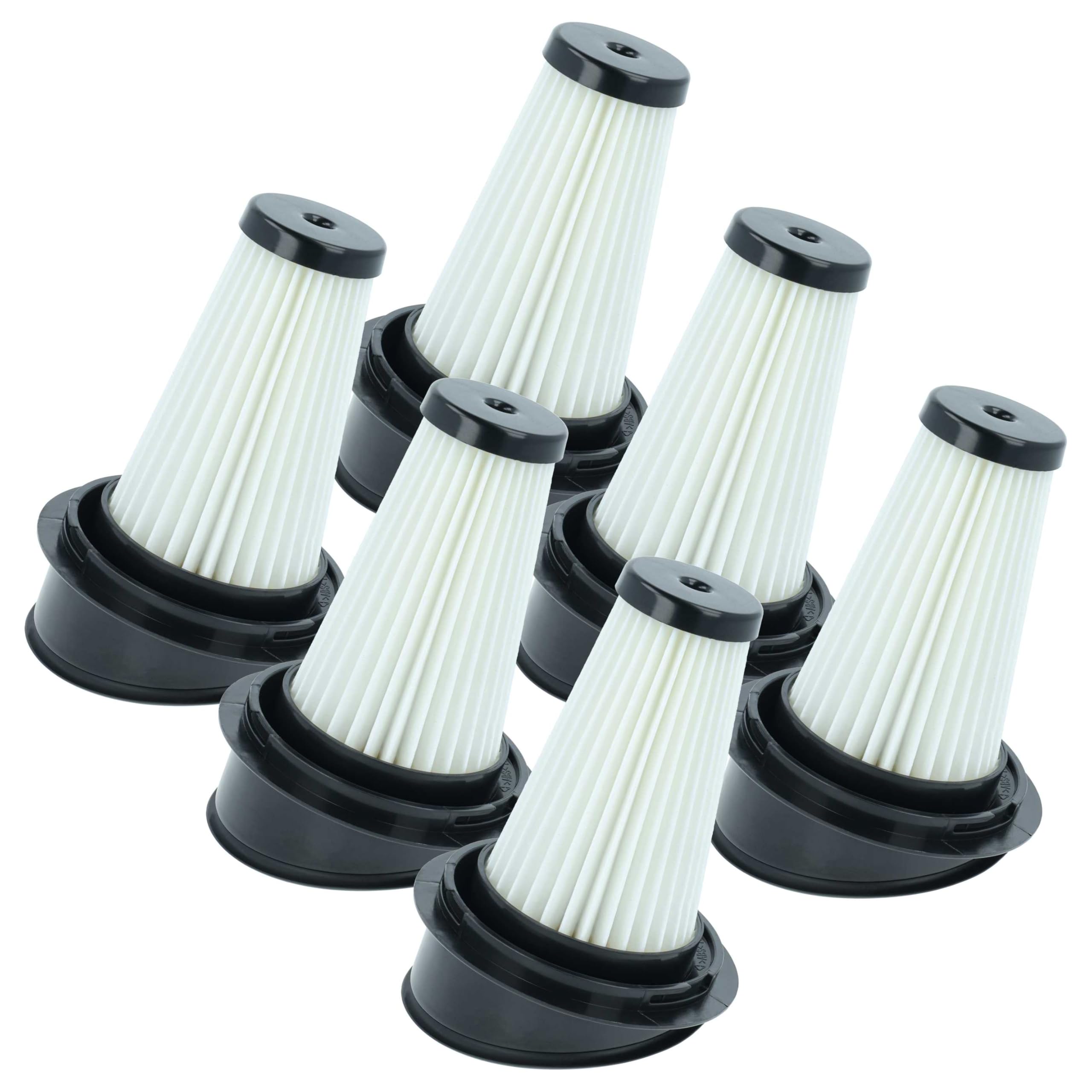 vhbw 6 x filtr do Arcelik C00884722 9178013673 filtr do odkurzacza - filtr HEPA czarny/biały