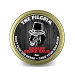 Badass Beard Care Beard Balm - The Pilgrim Scent, 2 oz - All Natural Ingredients, Keeps Beard and Mustache Full, Soft and Healthy, Reduce Itchy and Flaky Skin, Promote Healthy Growth