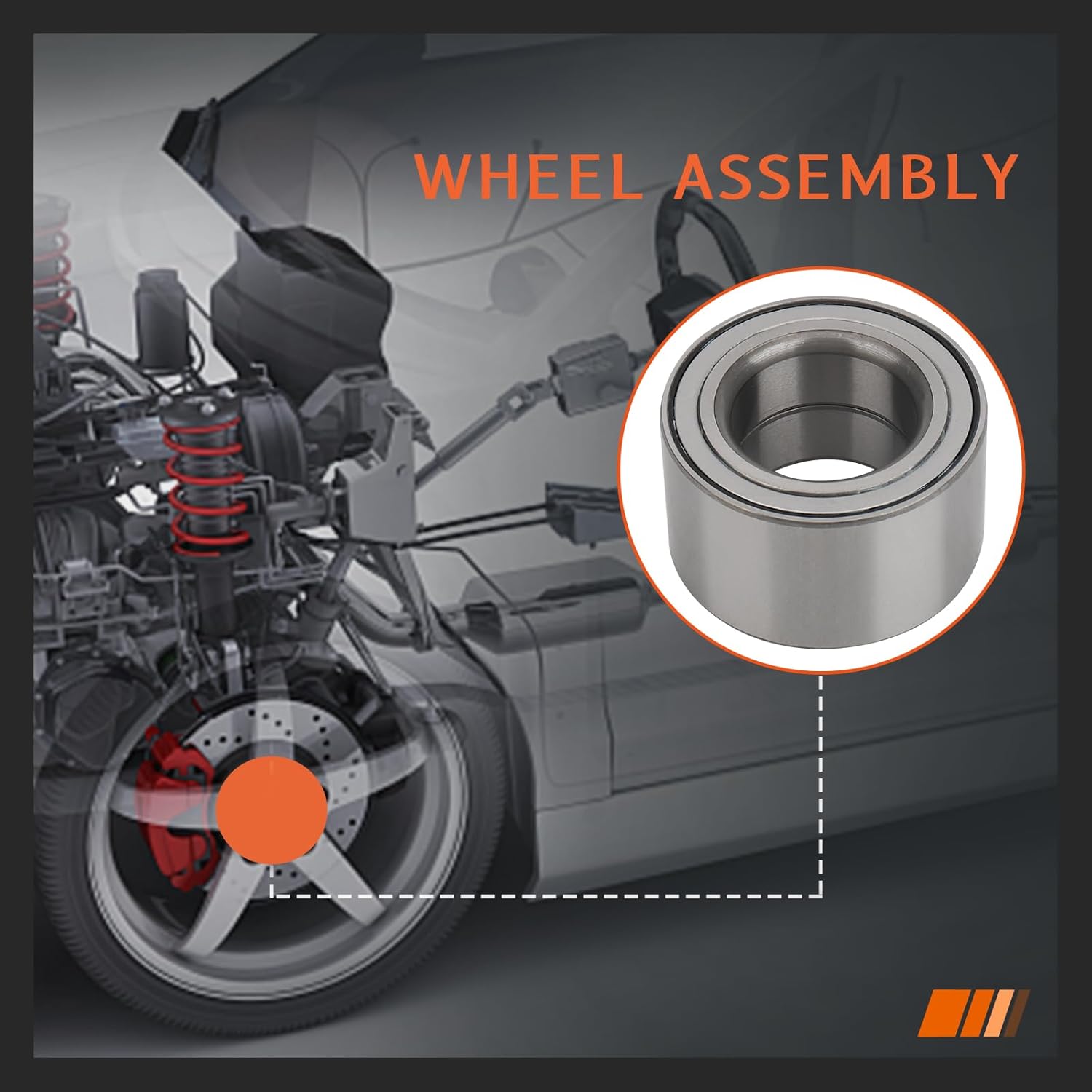 (Pair) DRIVESTAR 510060 Front Wheel Hub Bearing for Nissan Maxima 2000-2008, for Nissan Alitma 2002-2006, for Nissan X-Trail 2005-2006, for Infiniti I30 2000-01, for Infiniti I35 2002-04