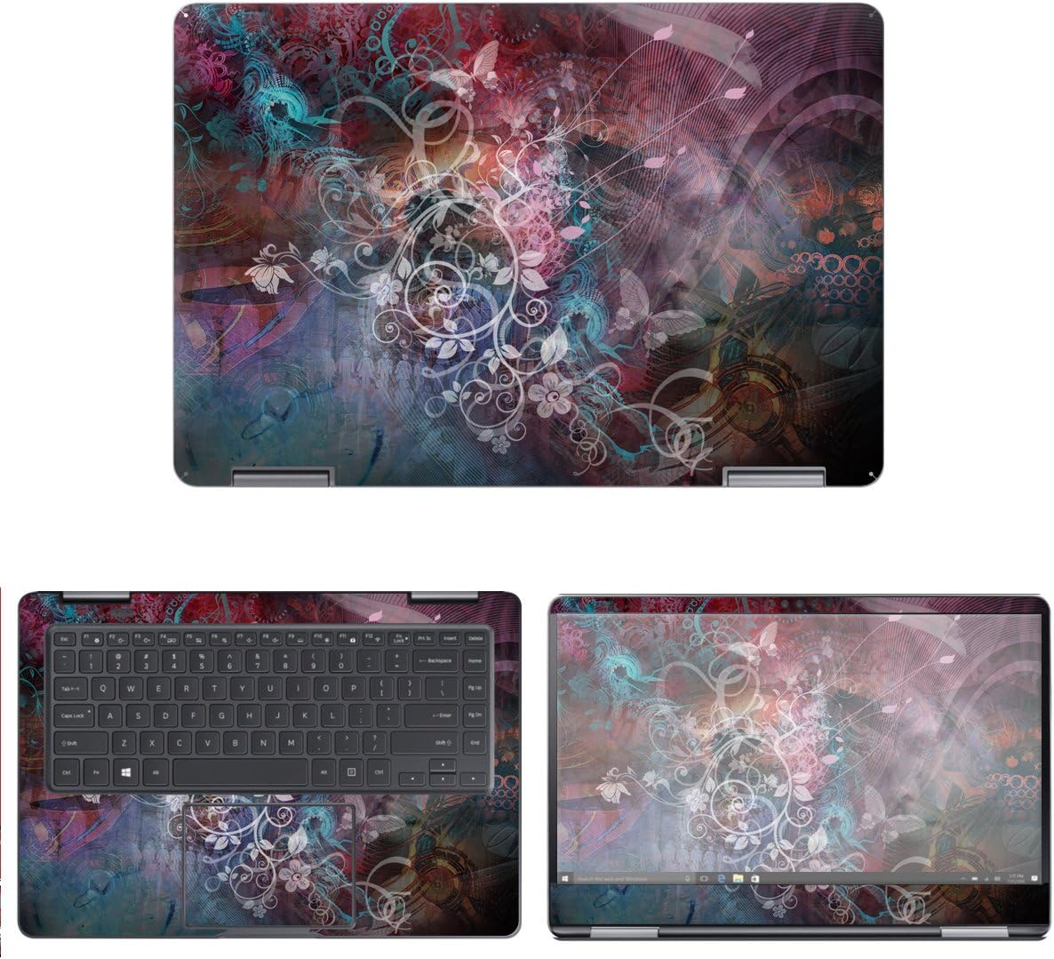 Decalrus - Protective Decal Floral Skin Sticker for Samsung Notebook 9 Pro 15 NP940X5M (15.6" Screen) case Cover wrap SAntbk9pro15_np940x5m-10