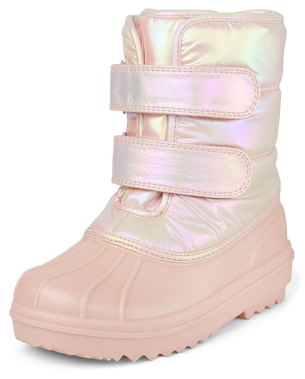 The Children's Place,Girls Faux Fur Trim Winter Snow Boot,Little Kid,11 by The Children's Place - Used condition - US$26.69