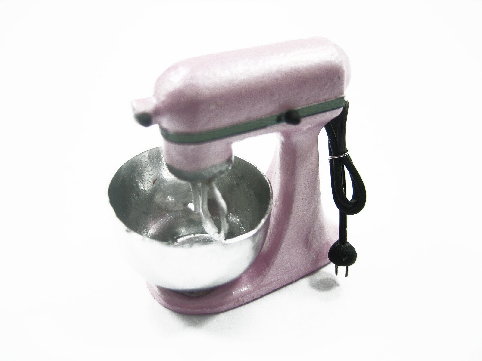 Dollhouse Miniature Light Pink KITCHENWARE Mixer Electric Bakery Supply 9572