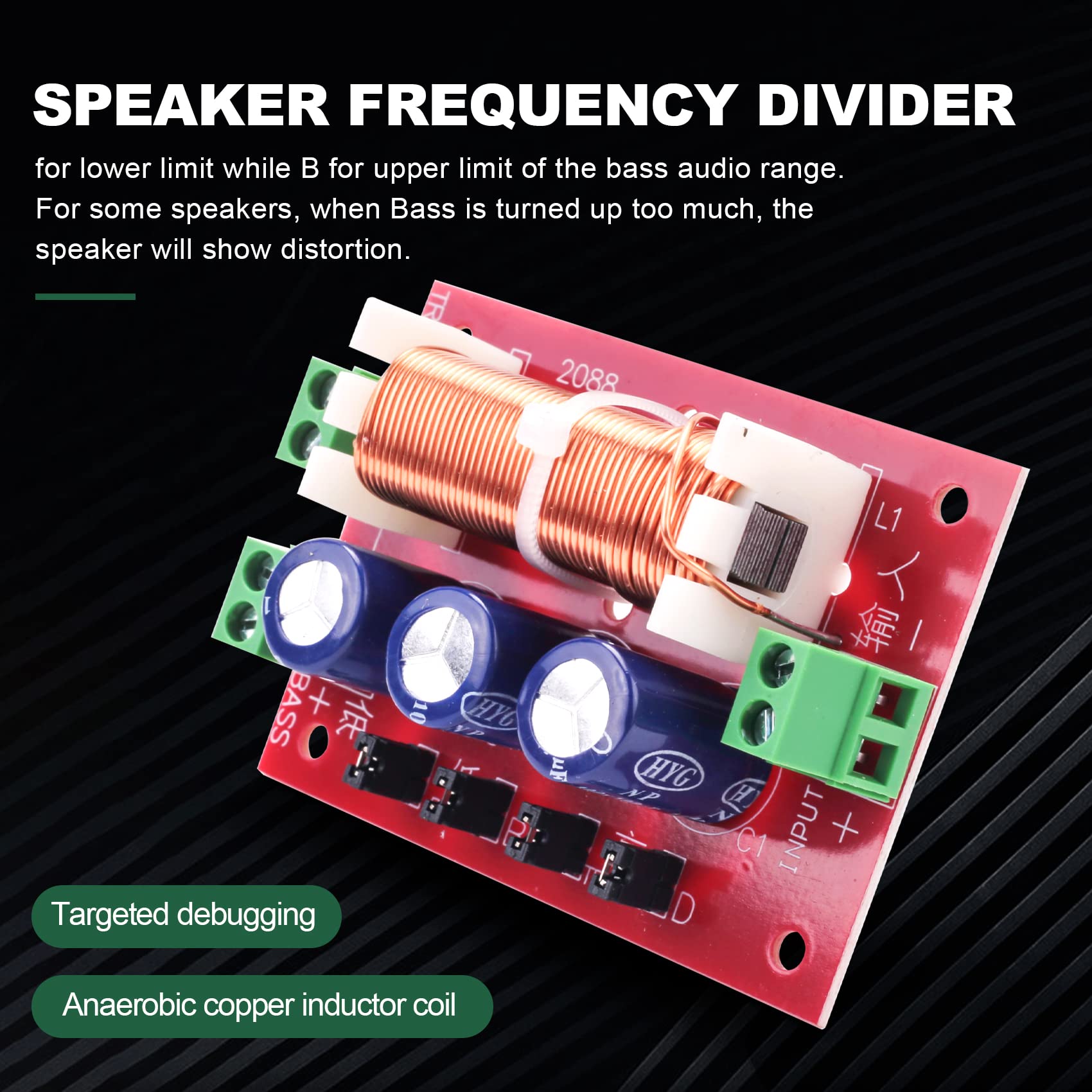 YLY-2088 - Splitter di frequenza Audio 400 W, Filtro Flessibile a 2 Vie, Gamma di Alti e