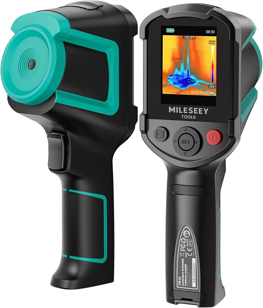 TR10 Thermal Imaging Camera, 192 × 192 IR Resolution, 25Hz | 240 × 240 Display Resolution, NETD <50mK, Adjustable Emissivity, 8GB Storage, 8-Hour Battery