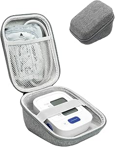 Shockproof Hard Carrying Case for OMRON Bronze Blood Pressure Monitor,Premium Protective Hard Case, Wipe-Clean Exterior,Gray