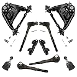 Front Steering & Suspension Kit Ball Joint Control Arm with Ball Joint Tie Rod Adjusting Sleeve Compatible with Chevrolet GMC