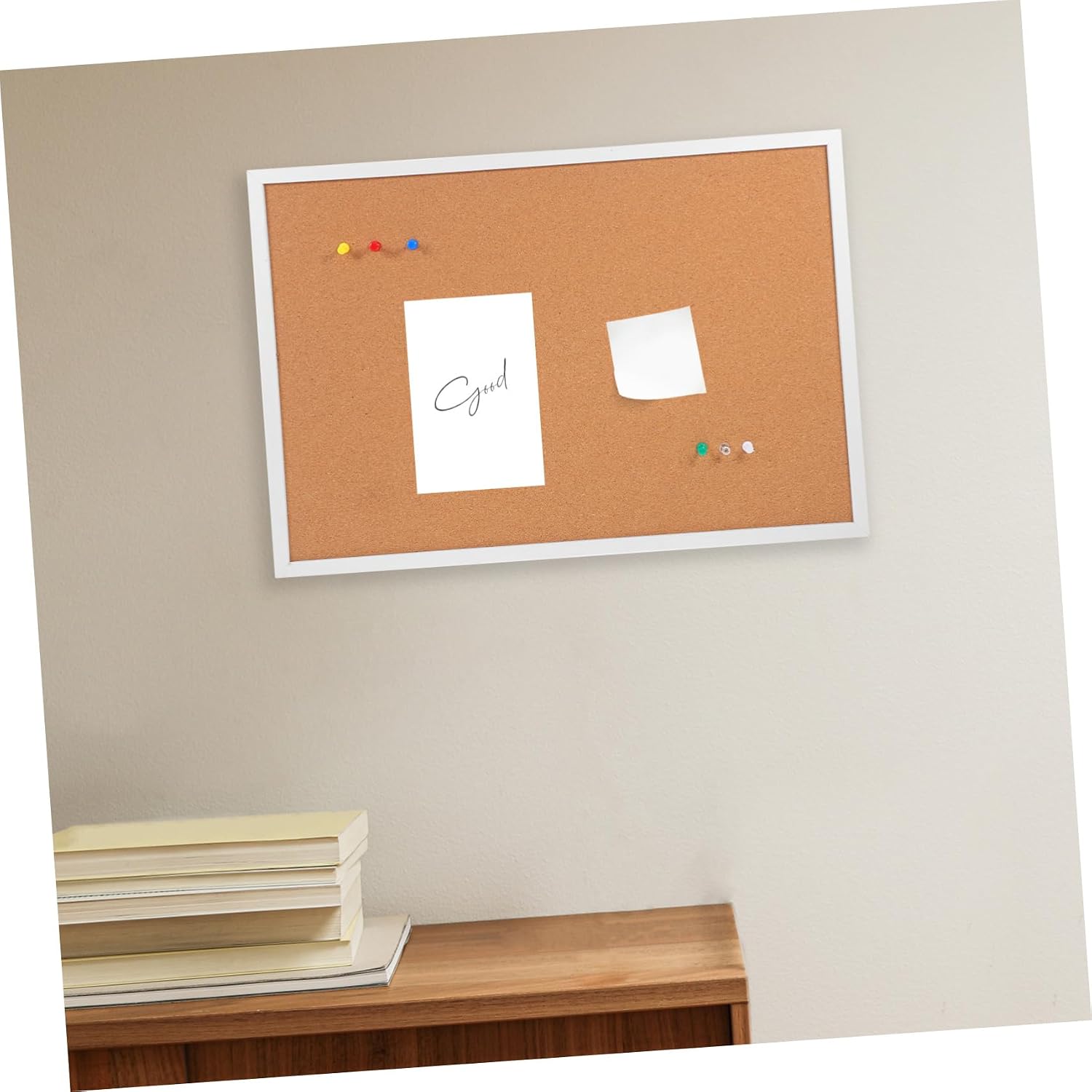 Cabilock 1set Framed Cork Bulletin Board Photo Display Board for Office and Home Decor Lightweight and Stylish for Notes and Important Items