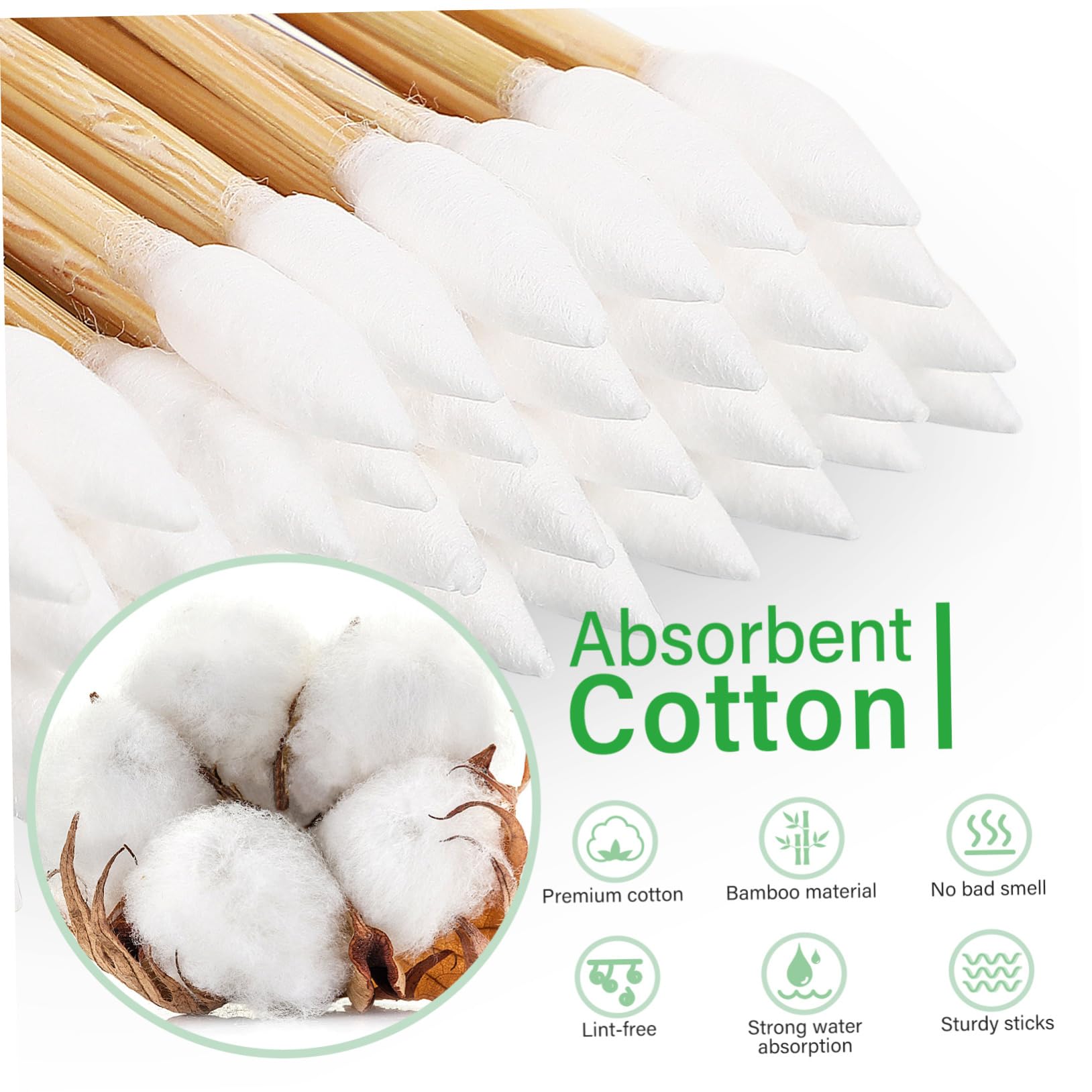 Healeved 1000piezas Bastoncillos De Algodón De Precisa Para Maquillaje y Limpieza De Para Electrónica y Cuidado Personal