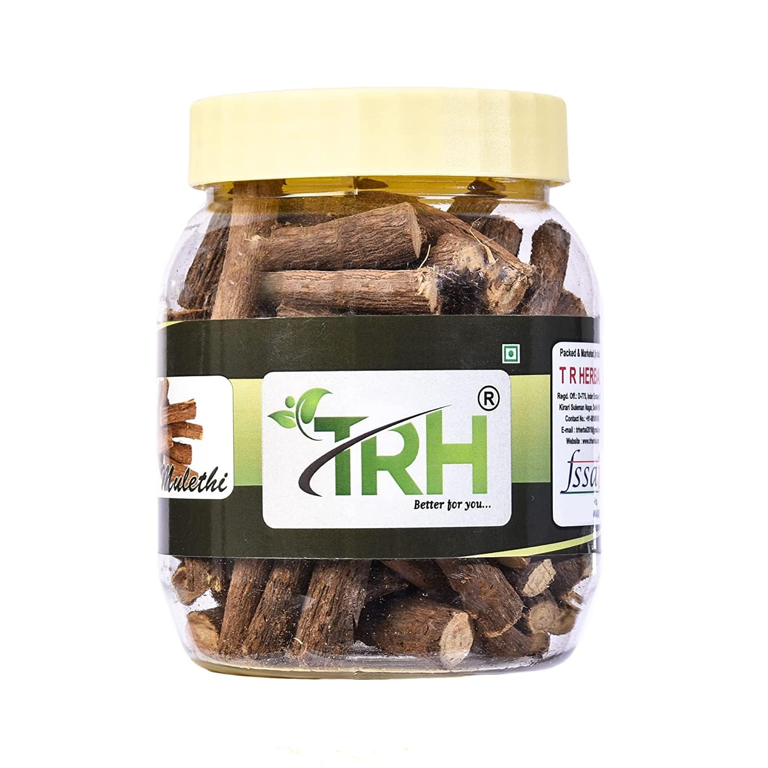 TRH Mulethi - Glycyrrhiza Glabra - Yashtimadhu - Jeshthamadha - Licorice Root - Mulethi Liquorice for Body, Skin, and Hair (200gm)