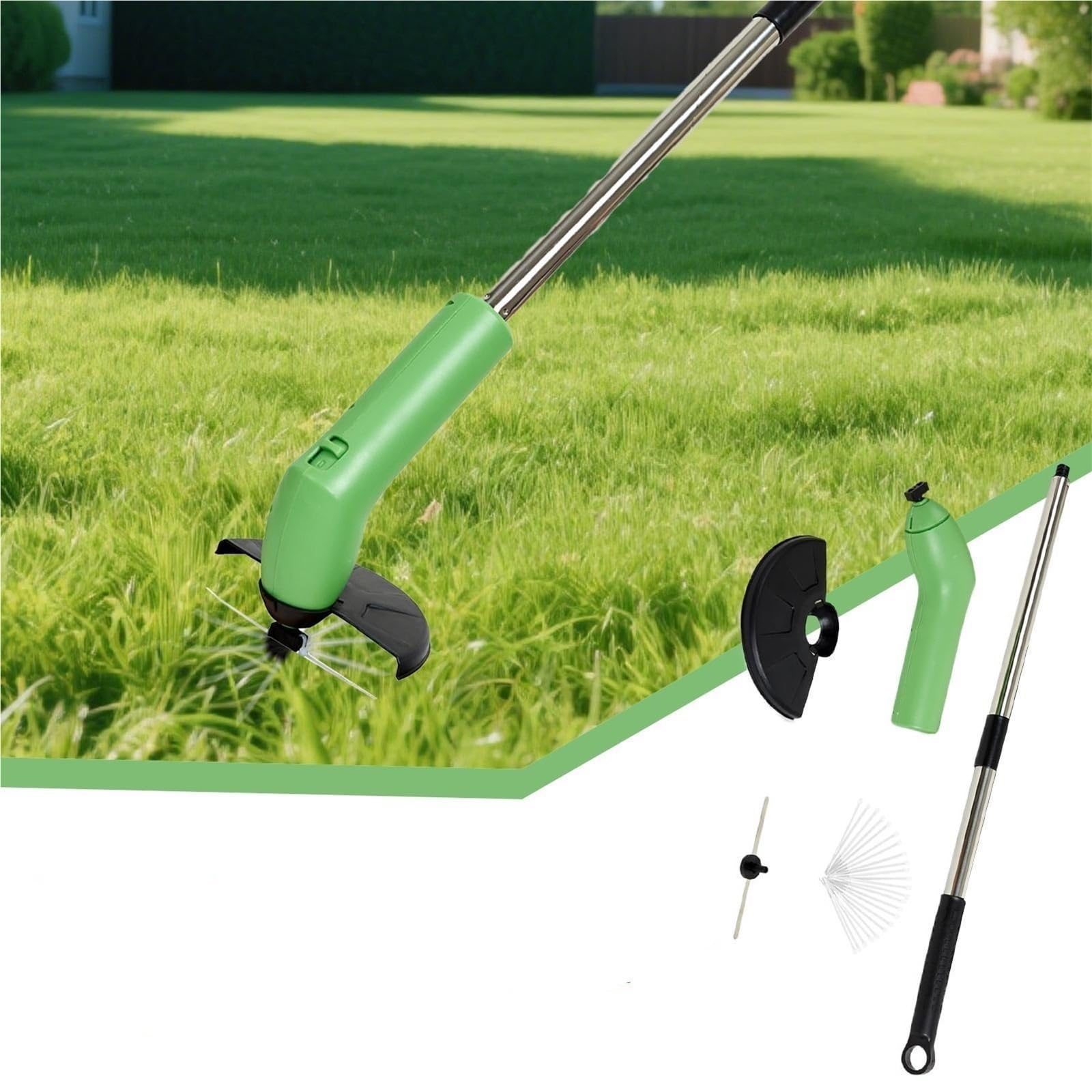 Cortacésped eléctrico inalámbrico pequeño, cortacésped de Mano, Herramienta deshierbe, Recorte Bordes, Tijeras setos for jardineros