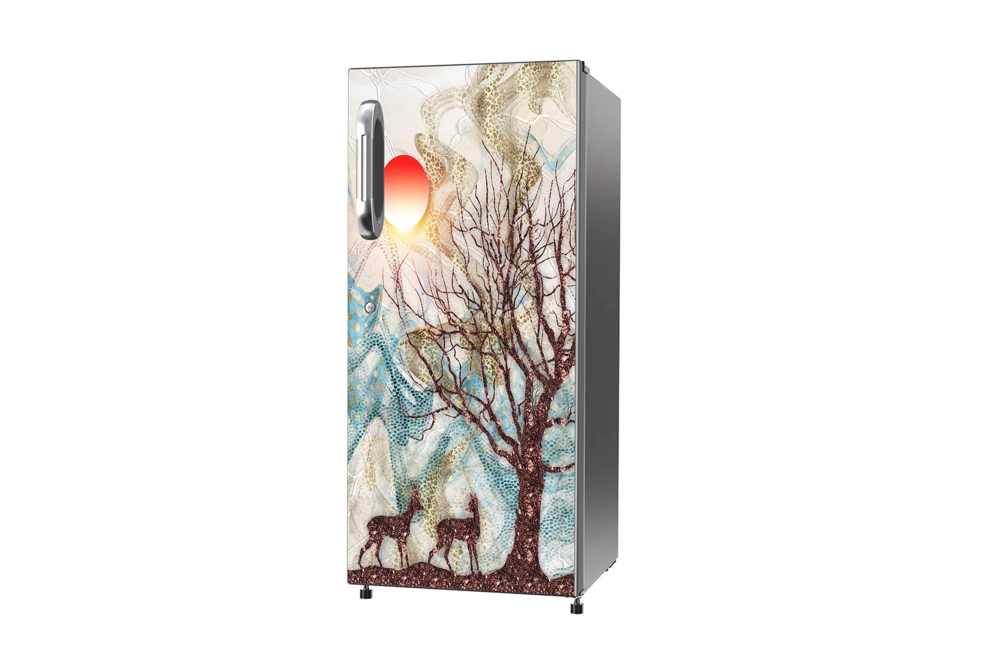 UK INTERIOR DESIGN Fridge Wallpaper | Single Door Fridge Sticker | Fridge Sticker | self Adhesive Viny Size (24x49) Inch pt-1_10 (B0C713KNK1) Amazon Price History, Amazon Price Tracker