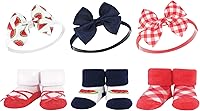 Vista 34 de Hudson Baby Conjunto de regalo de diadema y calcetines para niña