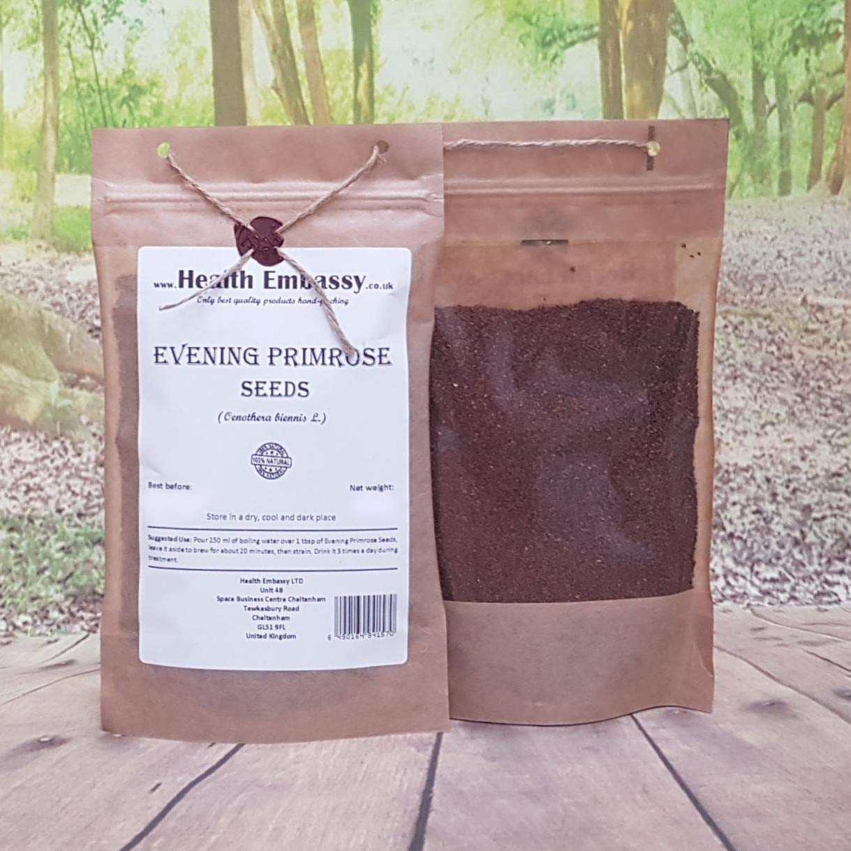 Health Embasssy Graines d'Onagre | Oenothera Biennis L | Evening Primrose Seeds (100g)