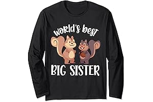 Announce Baby Sister's Arrival with Nutty Squirrel's 'Big Sister' Baby Announcement Tee