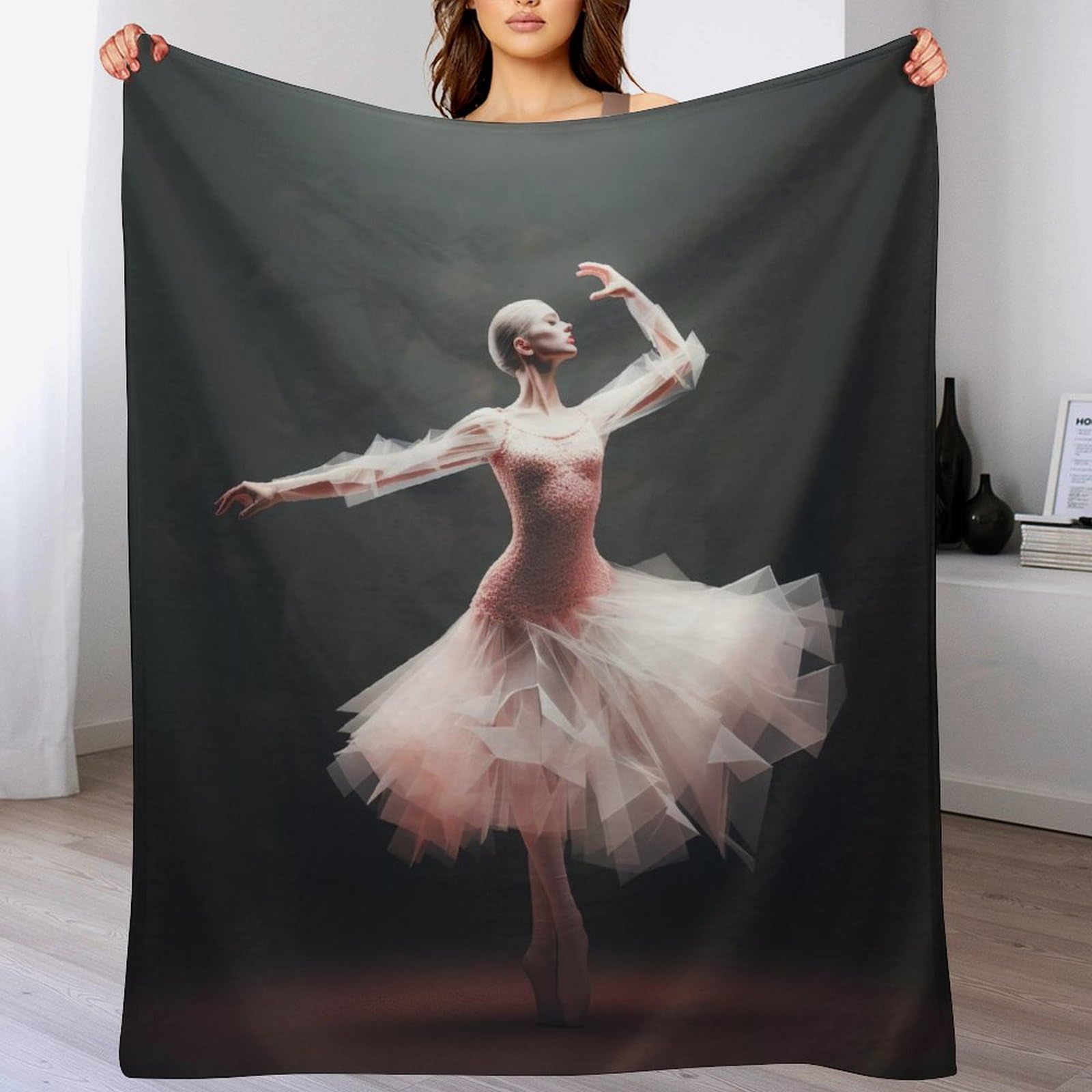 Couverture polaire douce d'excellence en flanelle Ballet toutes saisons