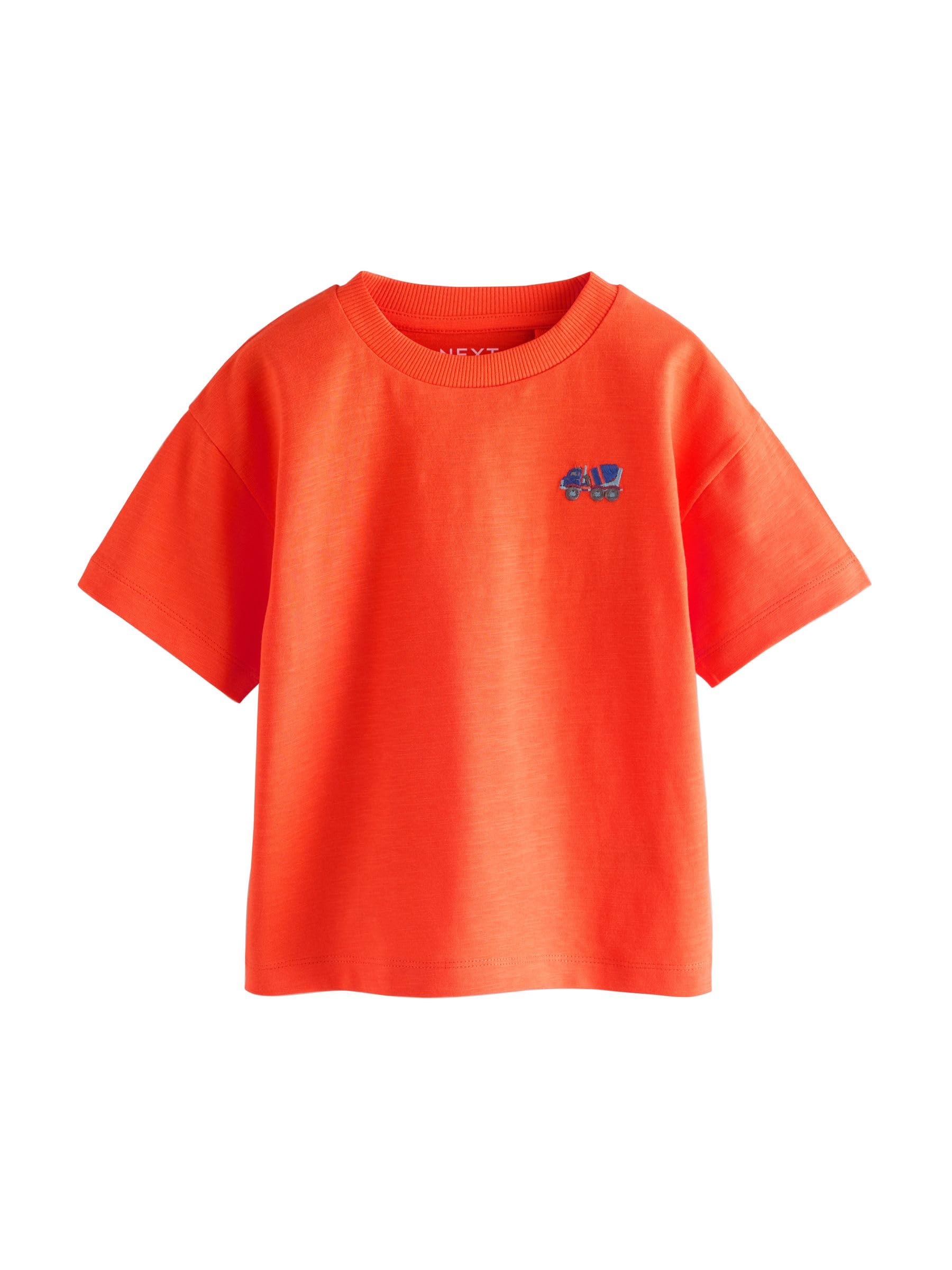 NEXT Garçon T-Shirt à Manches Courtes, Lot de 5 | Coupe standard, 100 % coton