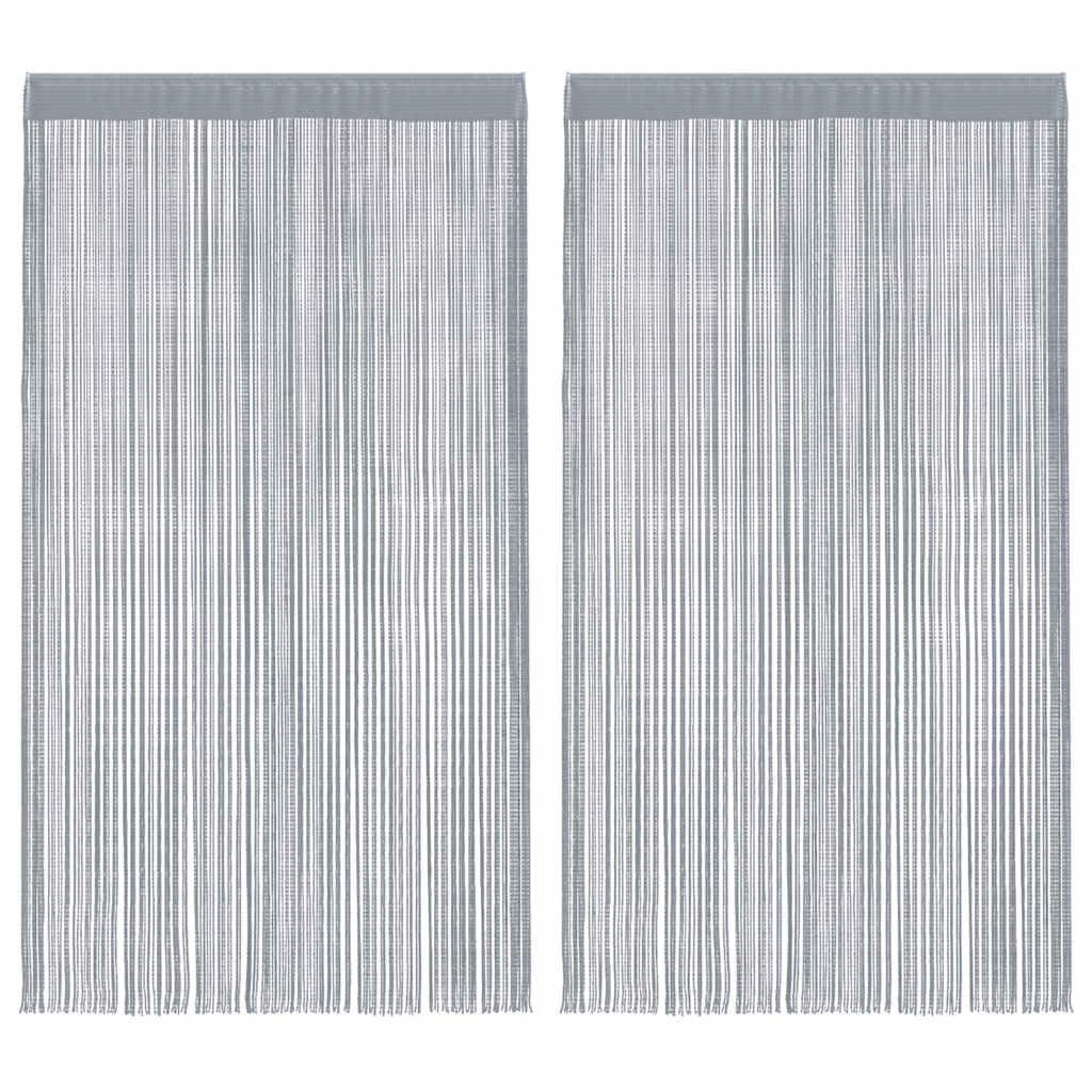 Générique Zasłona nitkowa 2 szt. 140 x 250 cm Jasnoszary