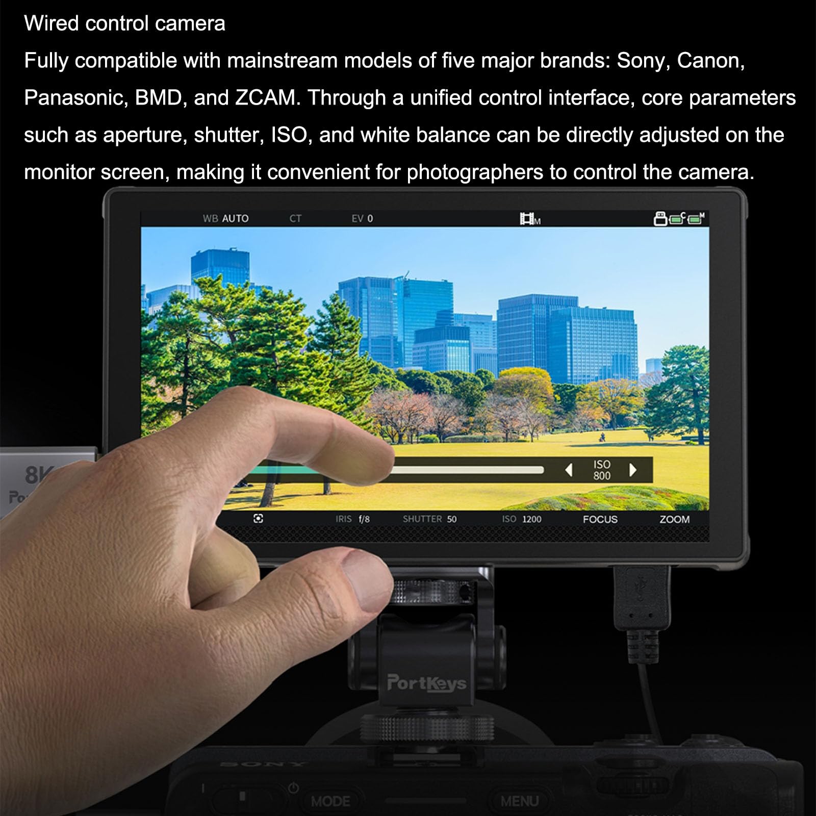 Amazon.co.jp: Portkeys LH5C 5.4インチカメラフィールドモニター