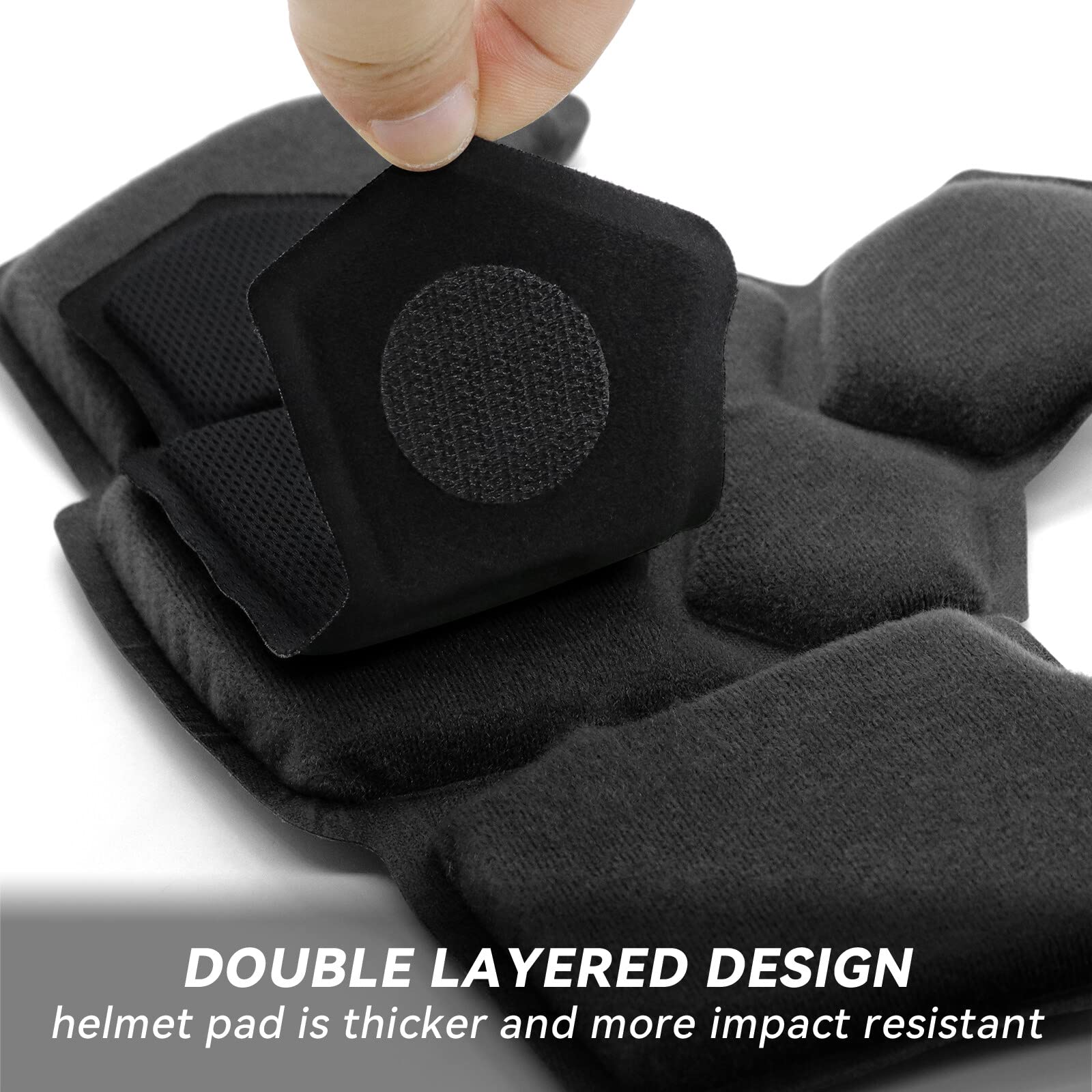 Coussinets de casque tactiques Airsoft en mousse à mémoire de forme - Coussin de protection pour casque Fast MT MICH IBH AF ACH
