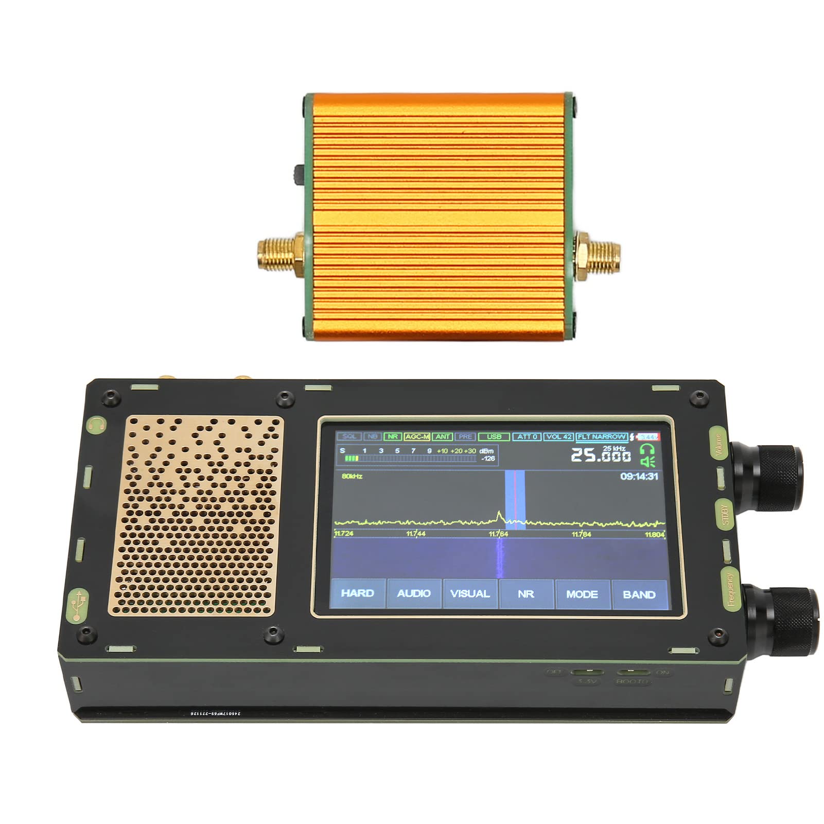 Amazon.co.jp: 短波ラジオ受信機、DSP SDR受信機USB接続50KHz〜2GHz