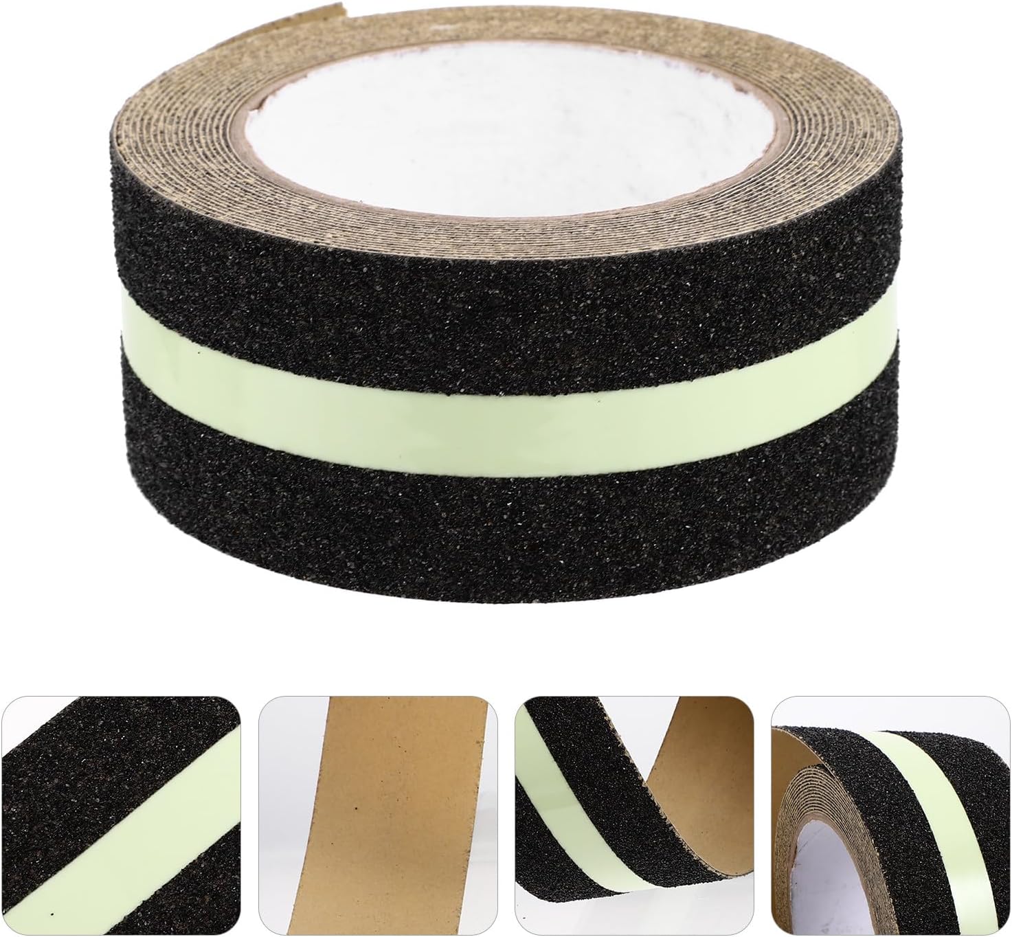 5m Pet Frosted Surface Luminous Anti-slip Tape, Non-skid Grip Sticker for Outdoor Stairs, Night Glow Warning Safety Tape