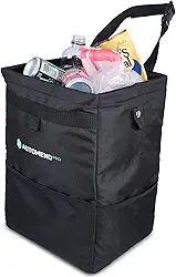 AUTOMEND PRO Bolsa Organizadora para Carros | Lixeira de Carro para Bancos Dianteiros e Traseiros | Lixeira Automotiva 25L | Bolsa Impermeavel Para Carros e Caminhões com 3 Bolsos
