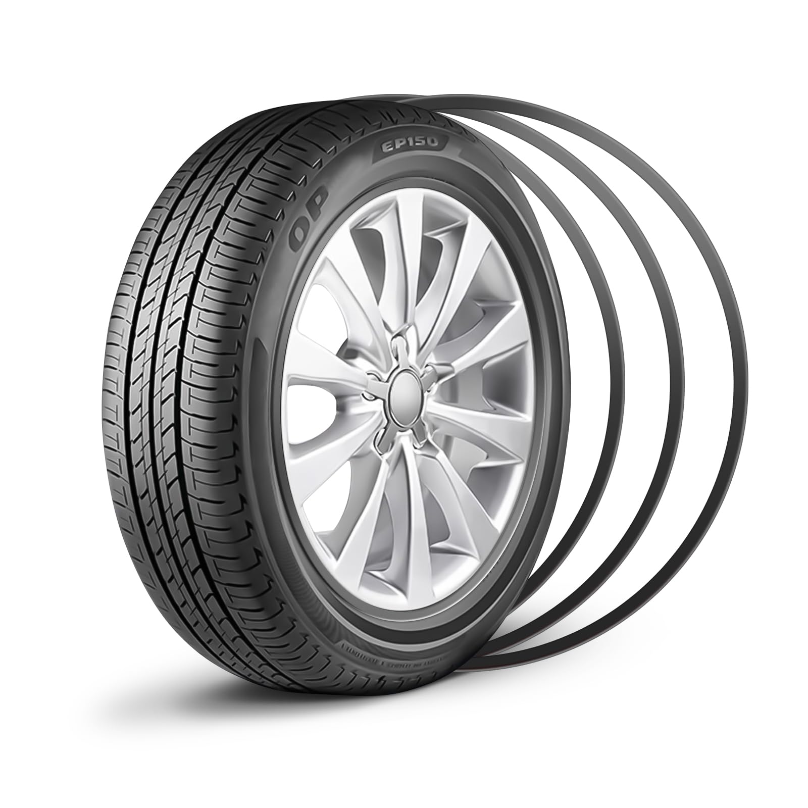 Photo 1 of Alloy Rim Protector for Car Wheels Covering The Entire Rim of The Wheel hub -  Black 21''