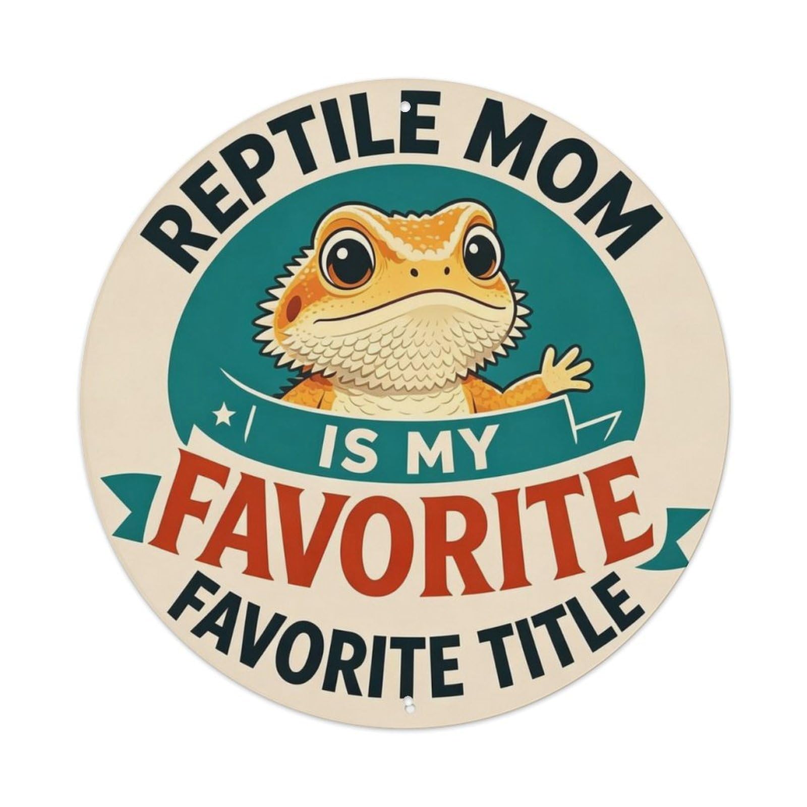 Vintage Reptile Pet Lover Metal Tin Sign Plaque