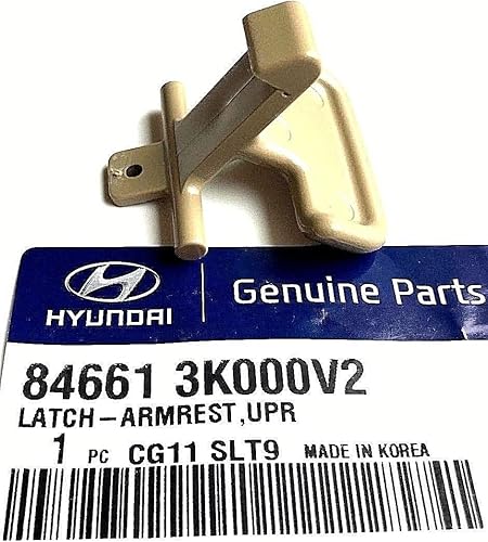 846613K000V2 OEM original para reposabrazos de consola central, pestillo superior, beige / 846613K000V2 para Hyundai Sonata 06-10
