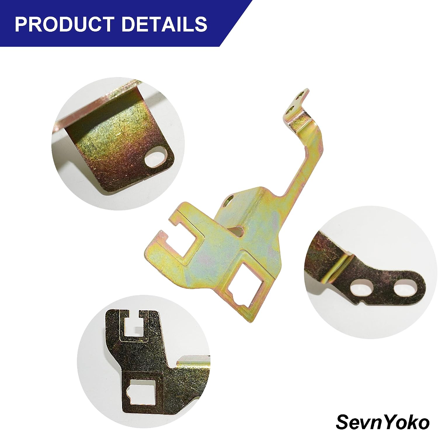 157313 Throttle & Kickdown Cable Bracket Compatible with Edelbrock Performer, Thunder AVS, Quadrajet Carburetors - Fits TH350, 700-R4, 200-4R Trans - Zinc-Plated Steel