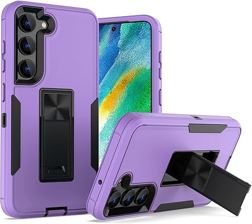 Miniatura 8 de wulibox Funda de diseño profesional para Samsung Galaxy S23 Ultra con soporte, protección contra caídas, apta para montaje magnético de automóvil,