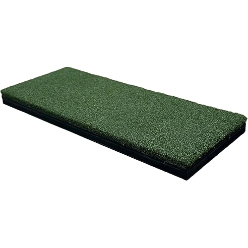 Beaver Tail Golf Simulator Mat with The Most Realistic Hitting Strip Insert for Joint Injury Prevention