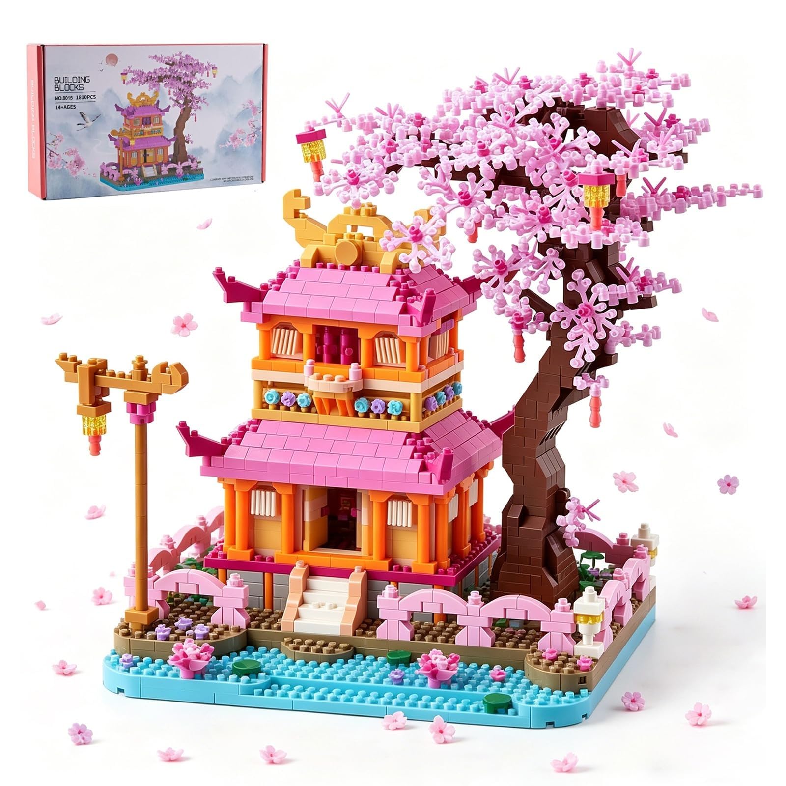 Amazon.com: Japanese Cherry Blossom Tree Building Set for Adults