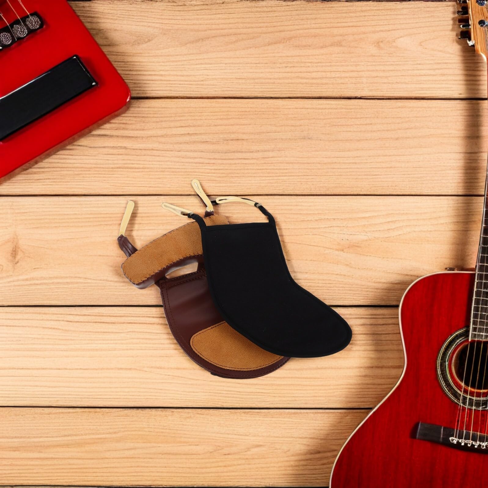 Abaodam 2 Almohadillas para Violín 3/4-4/4 Hombreras y Almohadilla para Barbilla de Algodón y Piel de Oveja Soporte Antideslizante para Músico Accesorios para Práctica y Conciertos