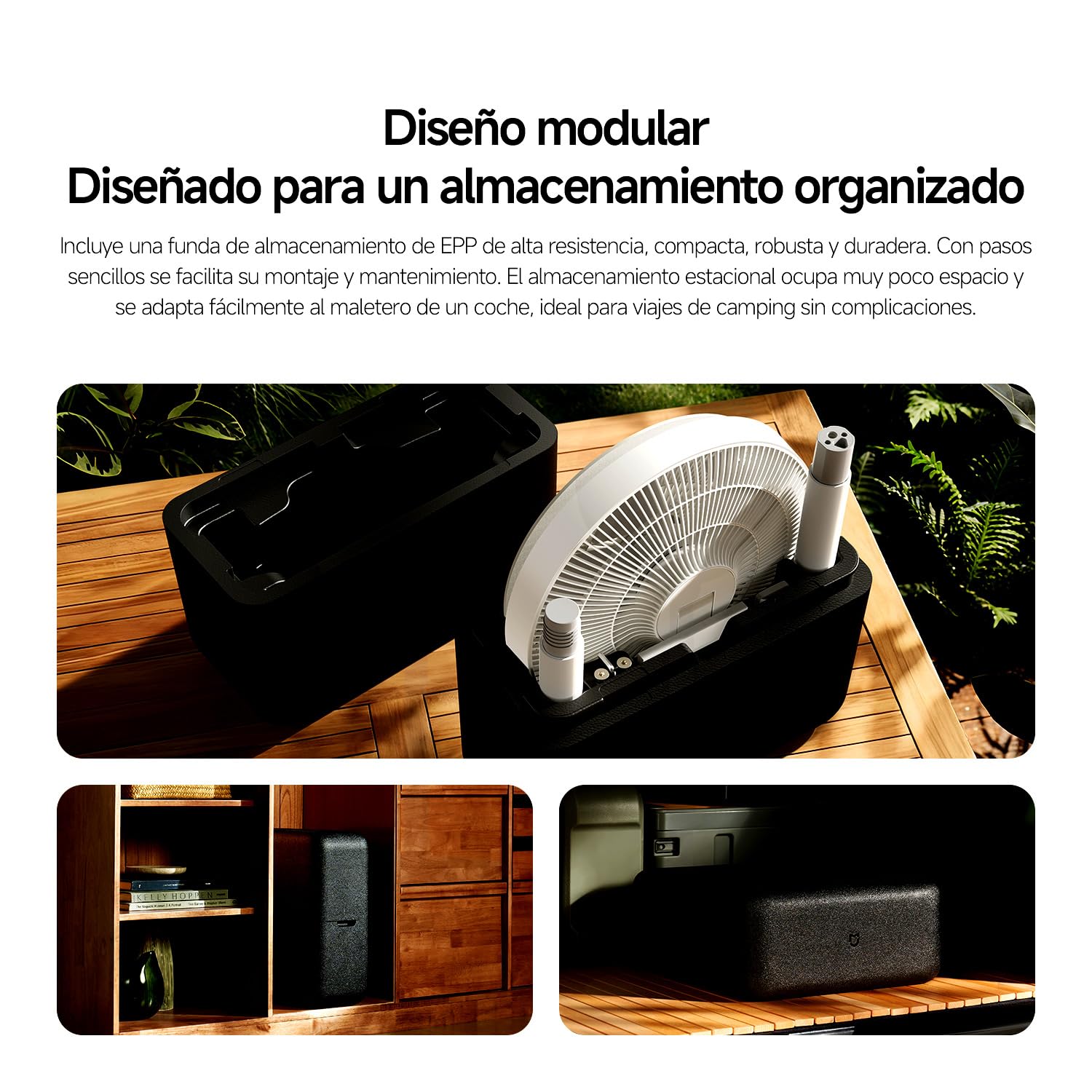 XIAOMI Smart Standing Fan Pro Slim, Ventilador DC Silencioso con Mando | Ventilador inteligente DC con 8 modos, 100 velocidades por App. Ventilador de suelo y mesa con USB-C y estuche para camping.