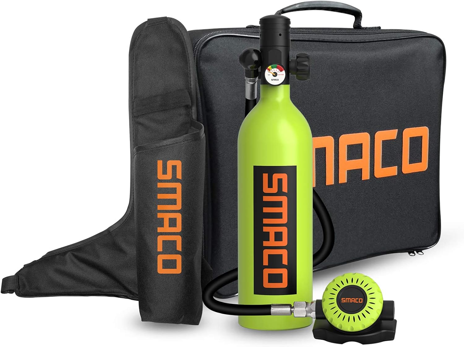 Scuba Tank for Diving Oxygen Tank for Breathing Underwater Device Dive Equipment Support 15-20 Minutes（340 Breathe Times） Mini Scuba Tank with Pump Scuba Diving Accessories S400+ Packages D, Black : Sports & Outdoors