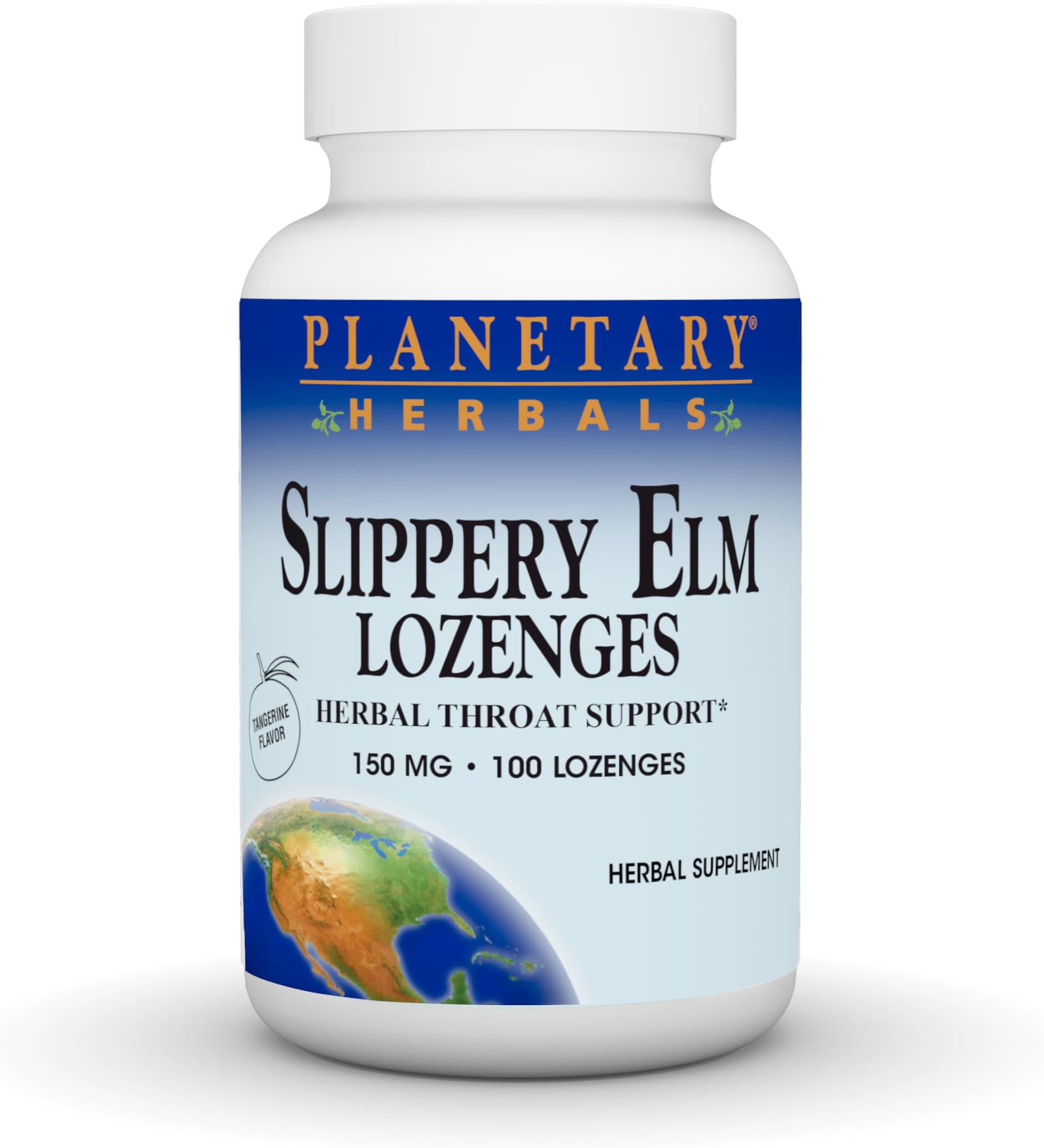 Planetary Herbals Slippery Elm Lozenges Tangerine Lozenge 100