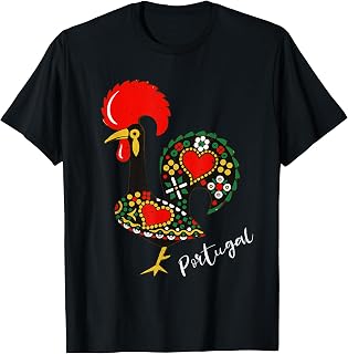 Galo de Barcelos - Portuguese Rooster - Distressed Design T-Shirt