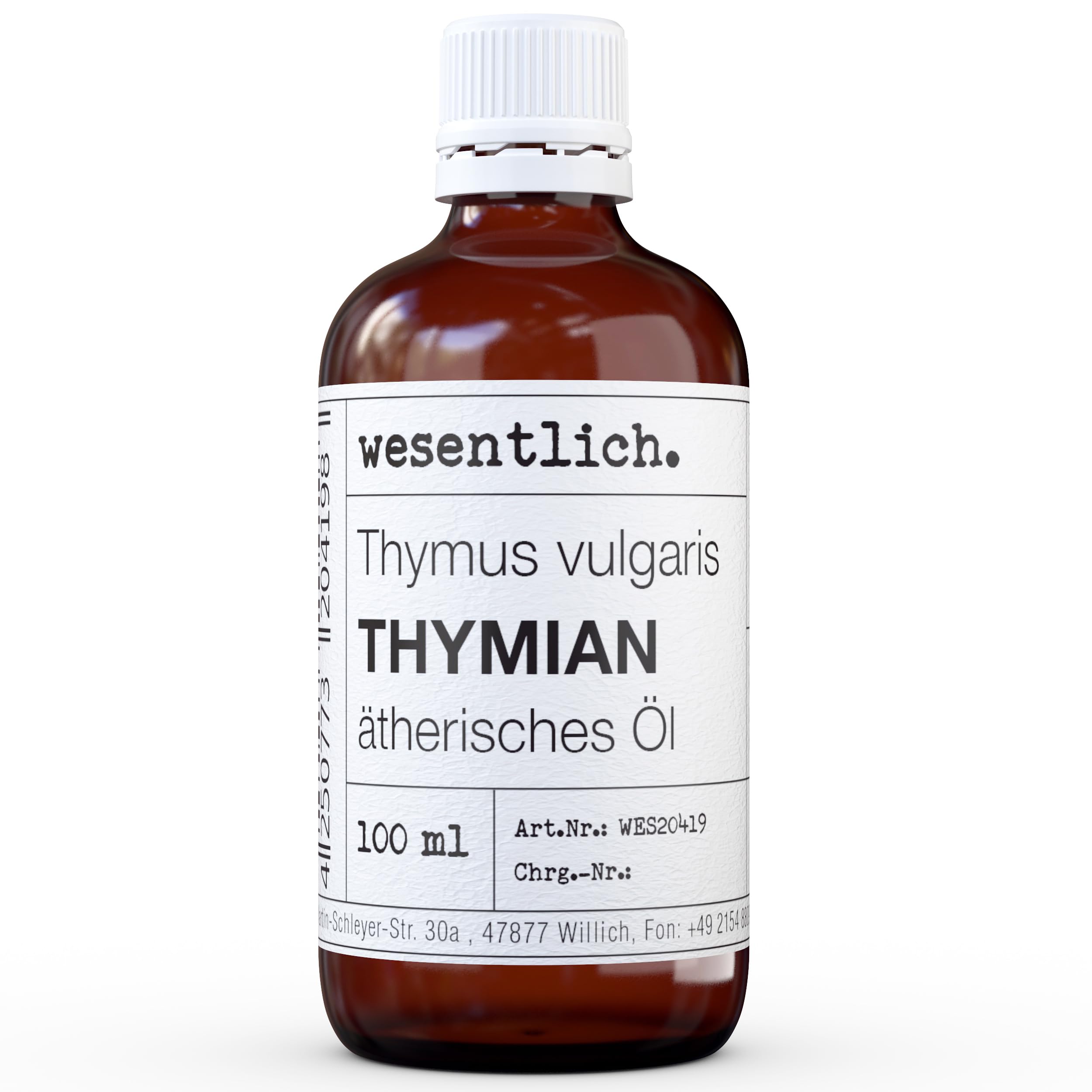 ThymianÖl - reines ätherisches Öl von wesentlich. - 100% naturrein aus der Glasflasche (100ml)