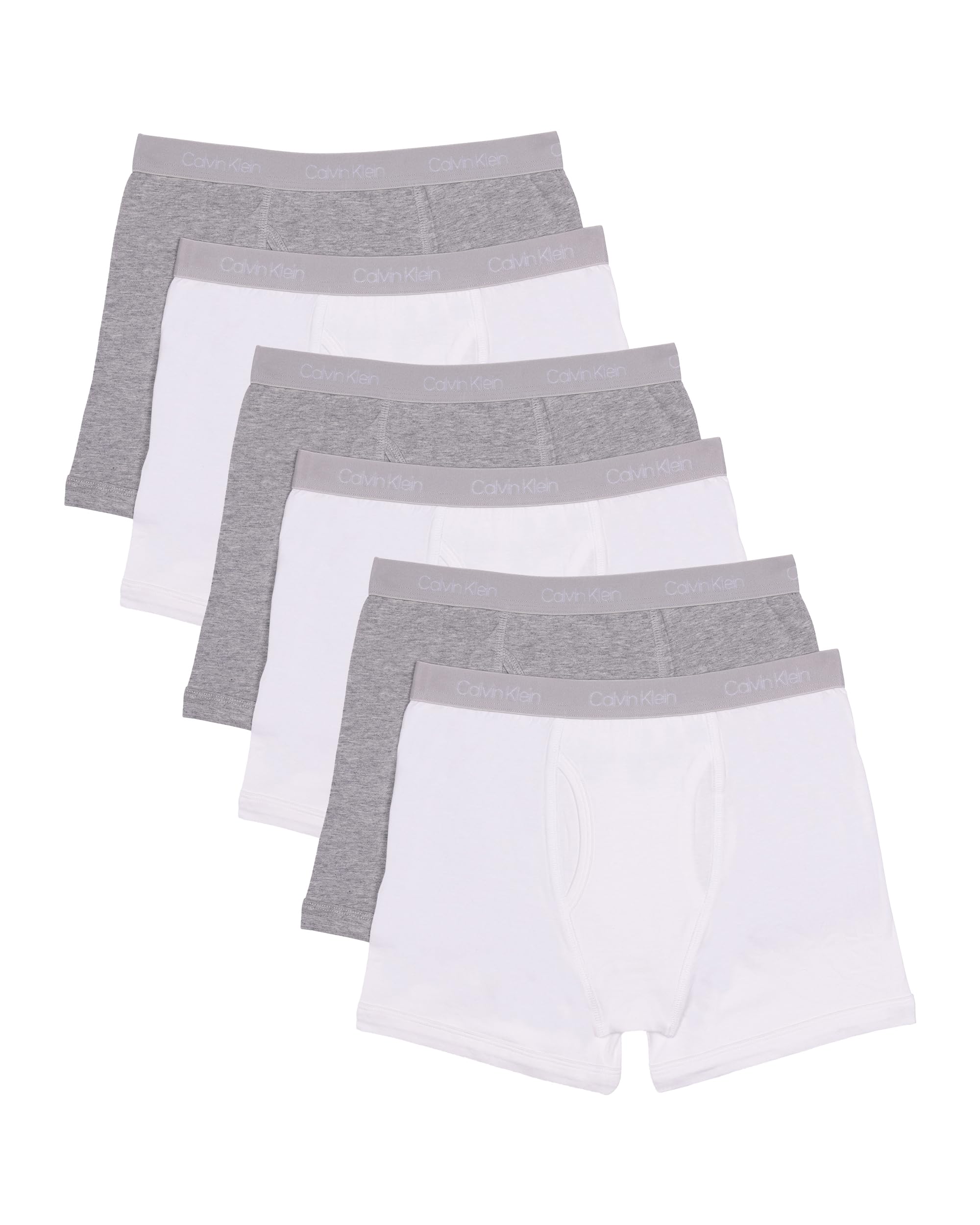 Calvin Klein Kids Boys' Modern Cotton Boxer Brief Underwear 5-Pack