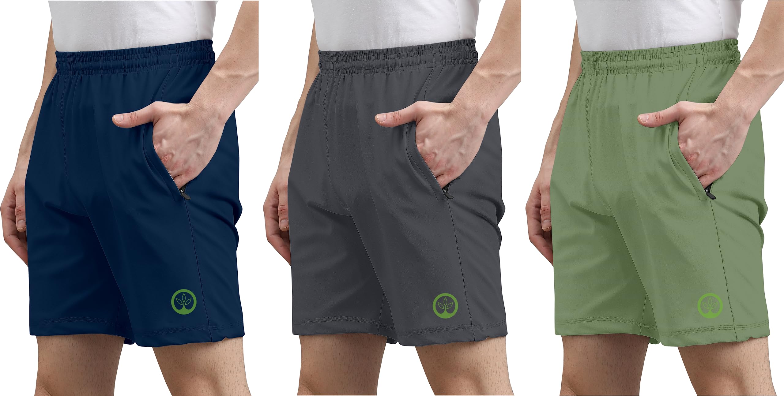 Unisex Lycra Blend Regular Fit Shorts for Gym, Running, Cycling, Swimming, Basketball, Cricket, Yoga, Football, Tennis, Badminton & More-image-35