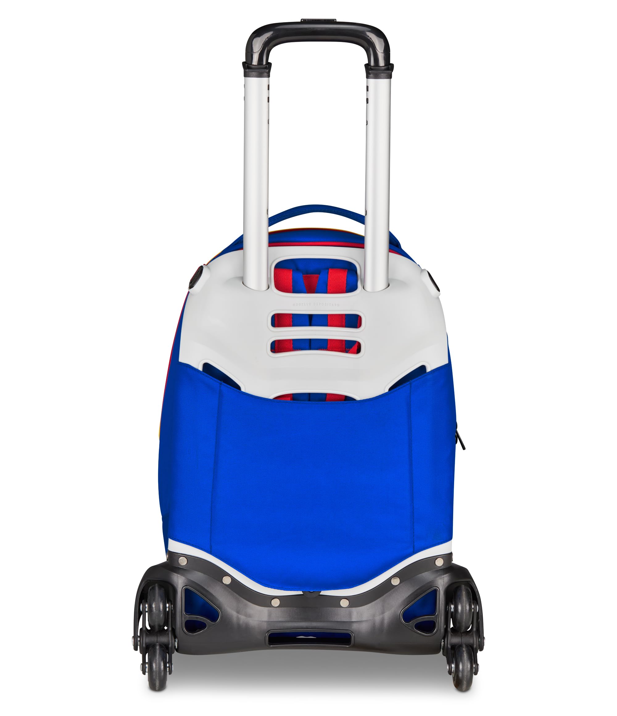 Seven Trolley Jack Scuola Sonic, Blu, 36 L, 3 Ruote, Doppio Scomparto, Crossover System, Doppio Utilizzo, Uso Zaino, Tasca portaborraccia, Scuola elementare e media, Bambini e ragazzi, Viaggi