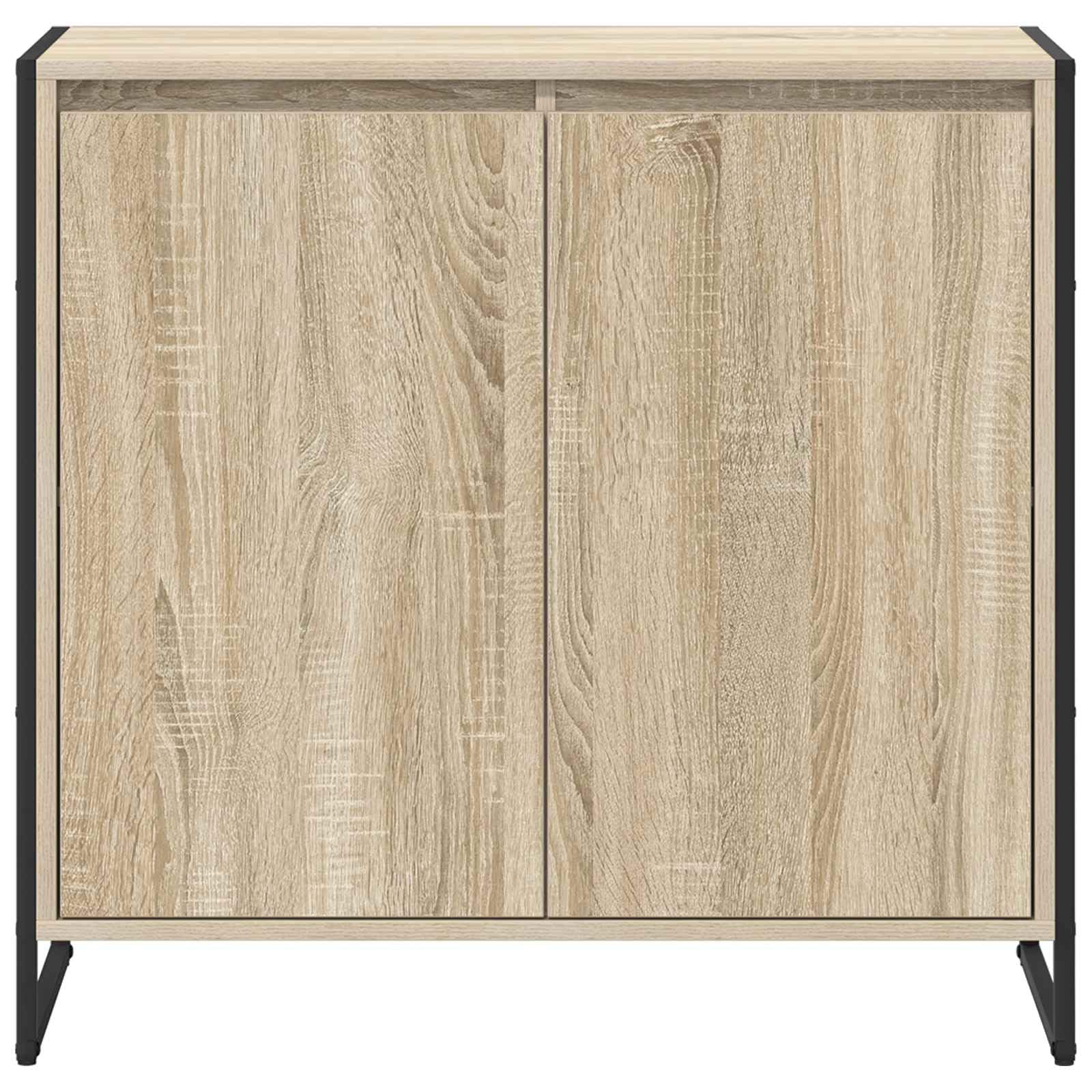 Szafka boczna Sonoma, 79 x 36 x 75 cm, materiał drewnopochodny, wzornictwo przemysłowe, z 2 drzwiami, do salonu, jadalni, biura, wszechstronne rozwiązanie do przechowywania