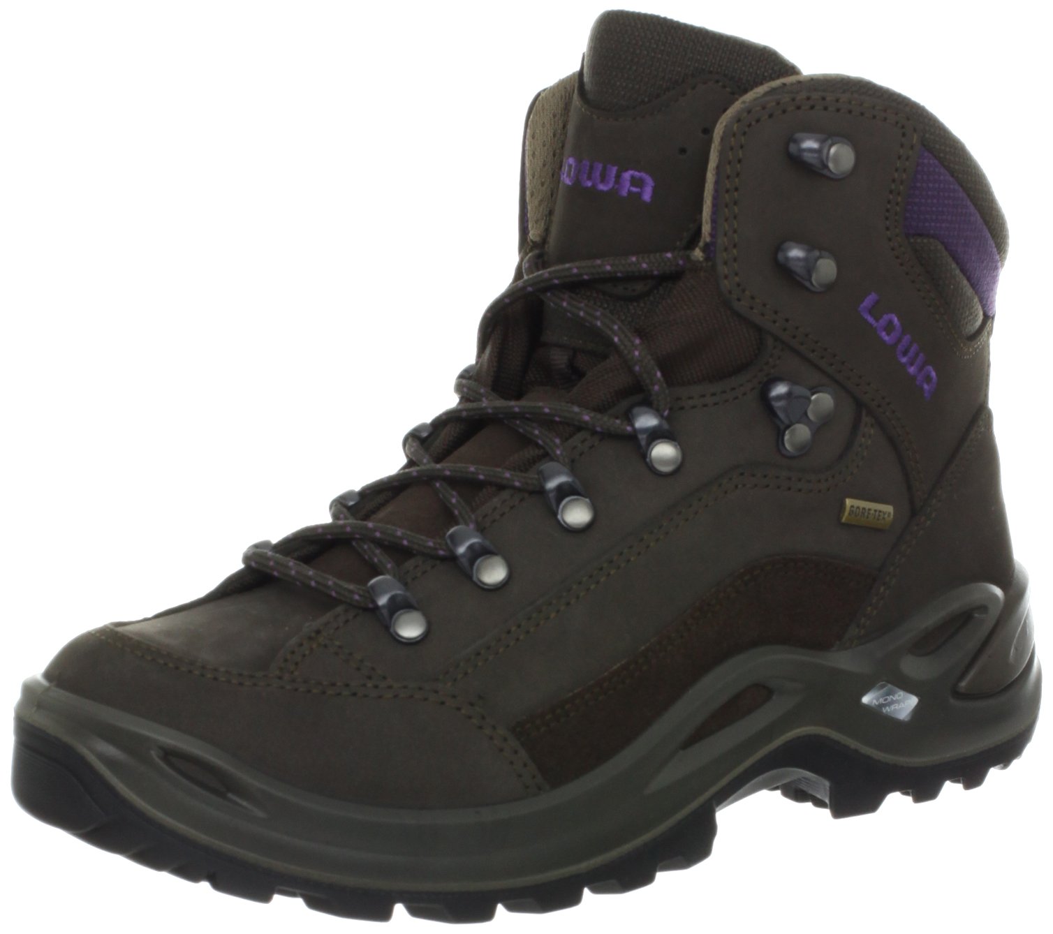 Lowa Women's Renegade GTX Mid Hiking Boot,Slate/Eggplant,11 M US