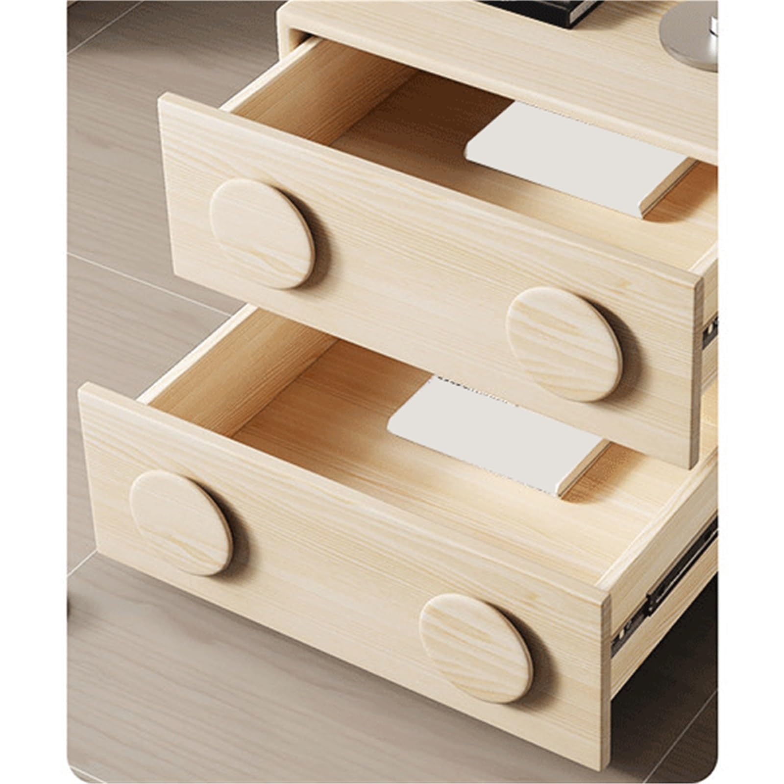 Comodino Comodino for camera da letto in legno massello