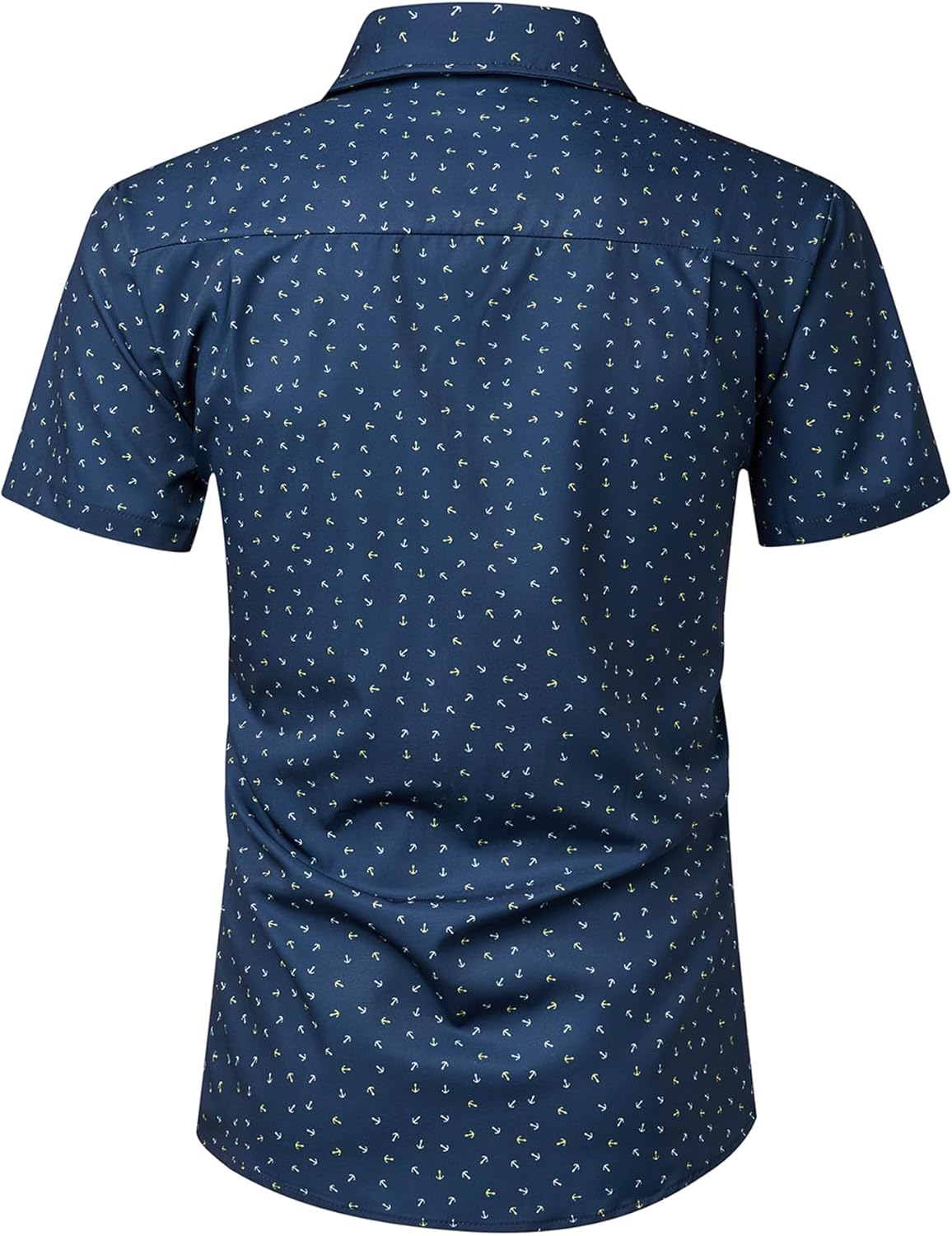 Hardaddy Men's Pattern Short Sleeve Button Down Graphic Printed Business Casual Dress Shirts with Pocket - Image 3