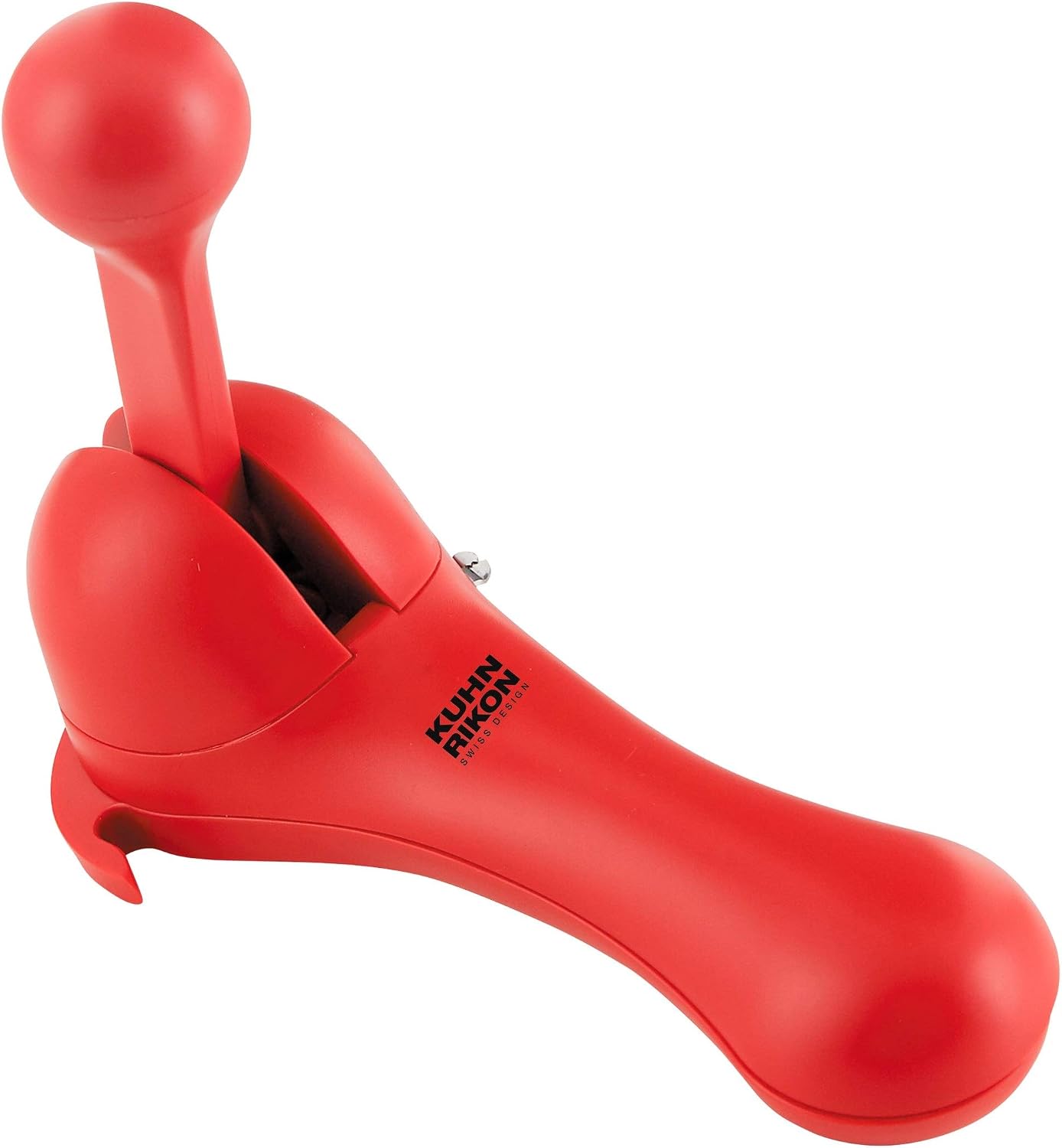 Kuhn Rikon Ratchet Safety Smooth Touch Can Opener, No Sharp Edges, Lid Lifter