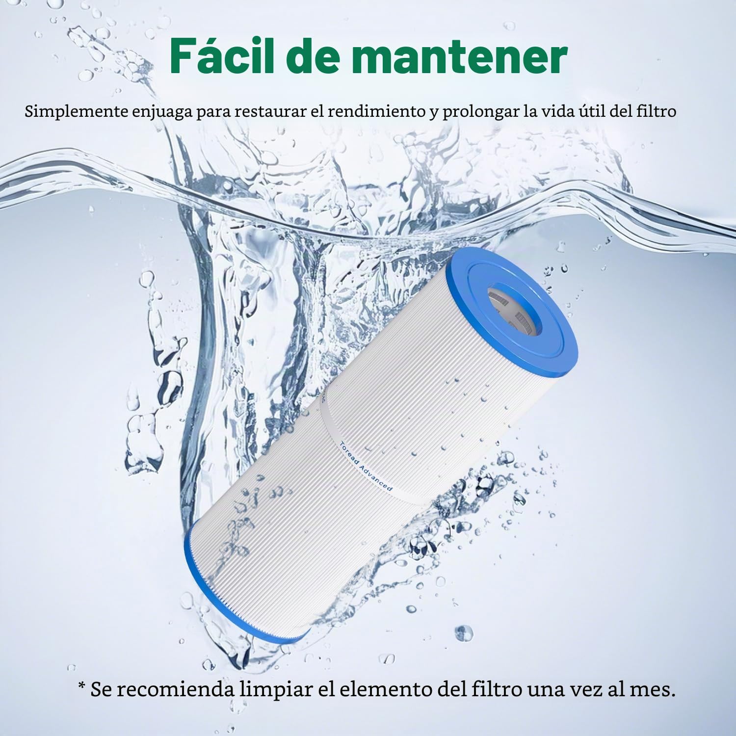 TOREAD Filtro de SPA para, Compatible con a Pleatco PRB25-IN Unicel C-4326 FC-2375, 25 pies Cuadrados, Pentair R173434, Waterway 817-5000, Dynamic RDC-25, 5 x 13 filtros de SPA