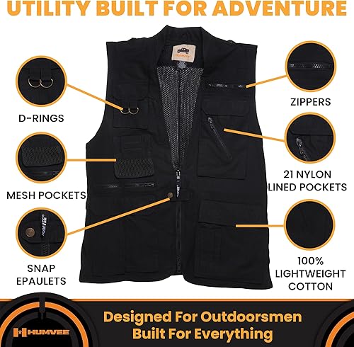 Miniatura 2 de Chaleco de safari de algodón con bolsillos adicionales